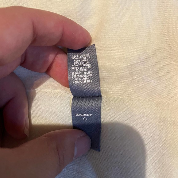 Aerie White Teddy Bear Vest Cardigan Medium - Picture 8 of 10